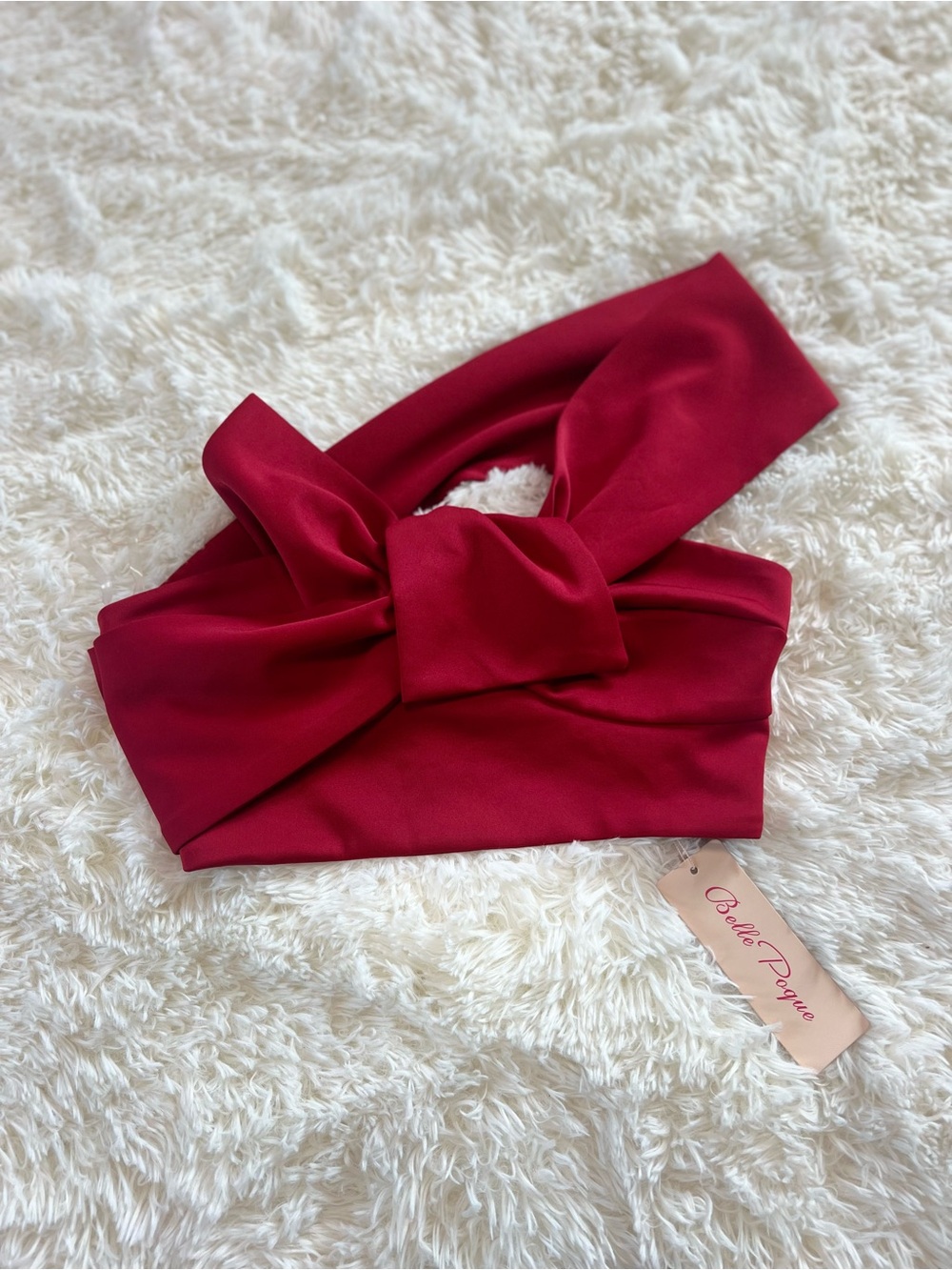 One shoulder bow top